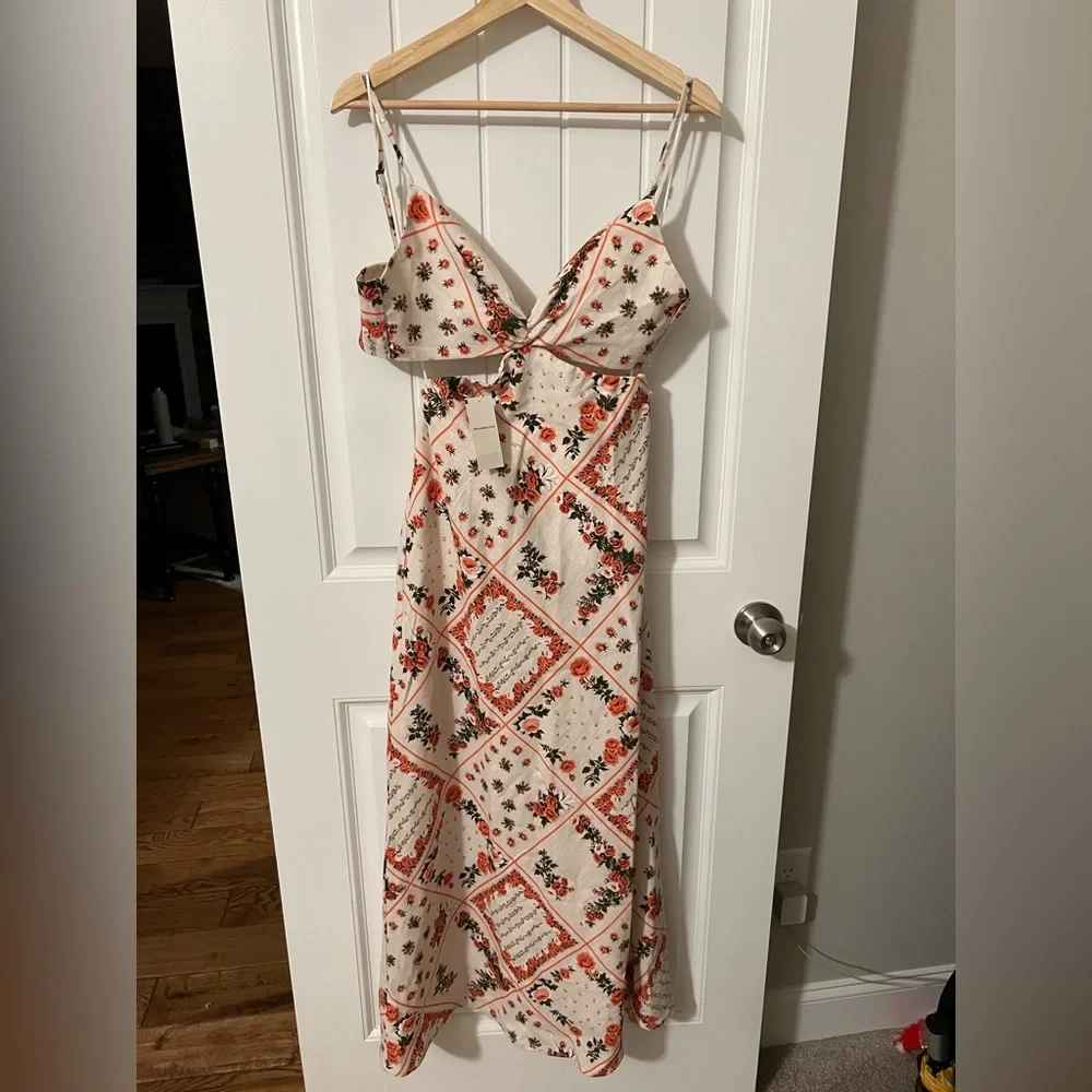 The A&F Julia Slip Cutout Maxi Dress